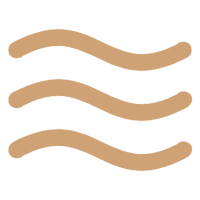 EYLUME heated eye mask heat icon showing warm waves symbolising microwave activation and soothing warmth.
