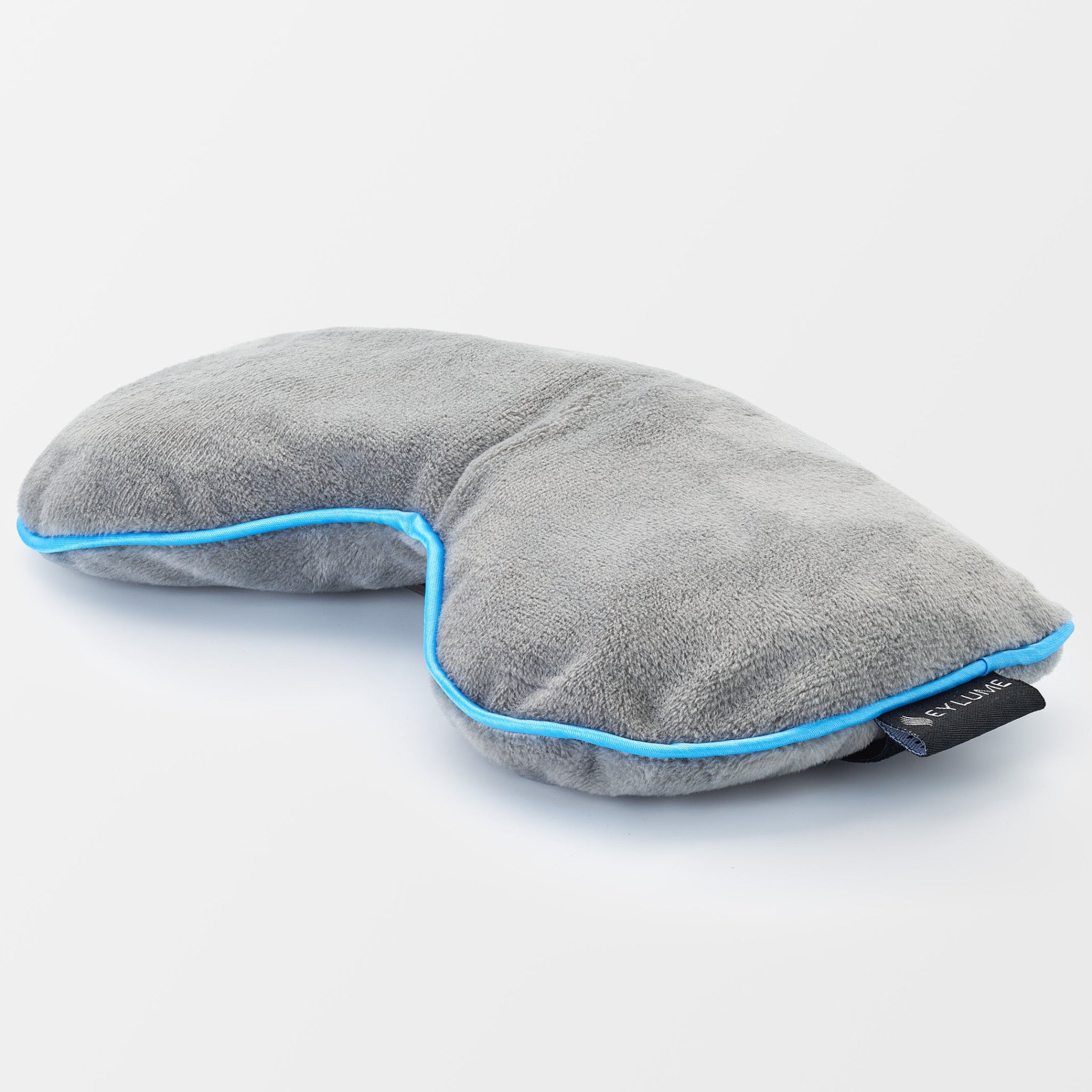 EYLUME Calm Heated Eye Mask showcasing its weighted and durable design for long-lasting comfort and performance