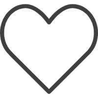 Simple line illustration of a heart, representing EYLUME’s Risk Free 30 Days guarantee for worry-free returns and customer satisfaction.